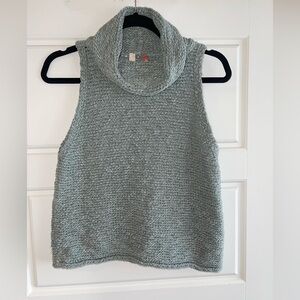 Anthropologie Pilcro Green Knit Sleeveless Sweater Size Medium